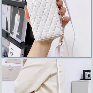 Elegant White Quilted Crossbody Bag